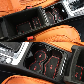 5X Auto Interior Poarta Slot Pad anti-Alunecare, Cana Covoare Anti-Alunecare Ușa Groove Mat Accesorii Pentru VW CC 2010 2011 2012 2013 2016