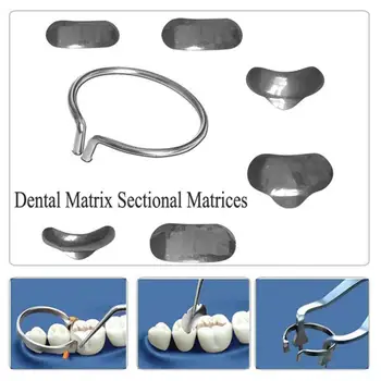 100buc Dentare Matrice kit Sectionale Metal Matrici Cleste Matrix & Silicon Add Pe Pene de Cauciuc