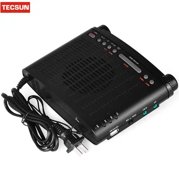Transport gratuit TECSUN MP-300 FM DSP Ceas cu Radio USB/MP3 Player stereo de înaltă sensibilitate radio+ATS+pachetul de vânzare cu amănuntul