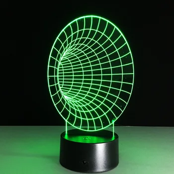 Spațiu Tunel 3D Lampă cu led 7 Culori Lămpi de Noapte Pentru Copiii Touch Led-uri Usb Masă Lampara Lampe de Dormit pentru Copii Veioza Lampa de Noutate