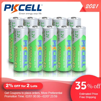 10BUC PKCELL AA 2200MAH baterie 1.2 V NIMH Baterii aa Reîncărcabile 2A precharge LSD Baterii Ni-MH pentru Camera de jucarii