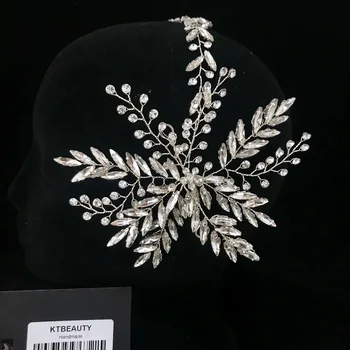 Noi Stras Argint Personalizat Manual Meșe Hairband Royal Mireasa Nunta Dressing Coroana Accesorii Femei, Bijuterii