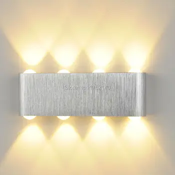 Periat argint Italia Tranșee de Perete. LED Lampă de Perete oglindă lumini lumini de fundal hol/coridor/hotel/mall iluminat inginerie