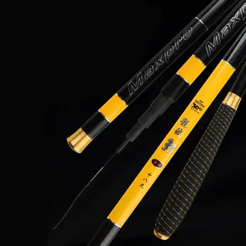 Noul Ultra-rigid, Ultra-usoare de Carbon Tijă de Pescuit Polul Stick De 2,7 6,3 M Confortabile, Usoare Si rezistente, Elegante D5BA