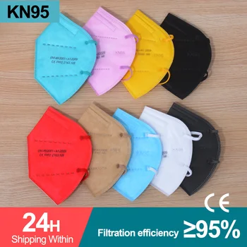 50pcs masca FFP2 KN95 Măști CE mascarilla măști kn95 95% de Filtrare de Protecție, Măști de Gura Respirabil 5 Straturi ffp2 fp3mask