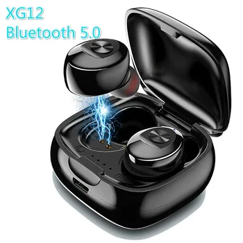 XG12 TWS Bluetooth 5.0 Wireless Stereo pentru Căști Earbus Sunet HIFI Sport Căști Handsfree Joc cu Cască cu Microfon pentru Telefon