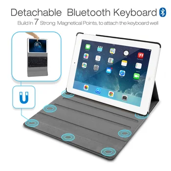 Pentru iPad 2 iPad 3 iPad 4 Bluetooth Keyboard Folio Caz A1395 A1396 A1436 A1430 A1459 A1458 A1460