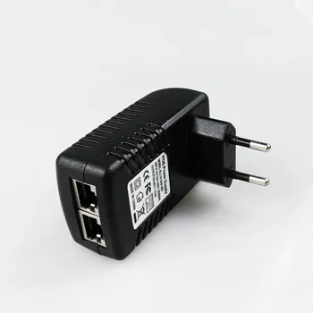 RJ45 Monitorizare Cctv 48 V 0,5 a 24 Watt POE Priza de Perete Poe Injector Adaptor Ethernet Ip Camera PoE Telefon de Alimentare NOI, Ue plug