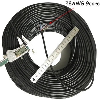 28 AWG 6 7 8 9 10 Cablu de Bază pentru Mouse USB Keyboard date 10meters DIY de Cablu din PVC Moale Teaca Linie de Control Cable cablu de Semnal