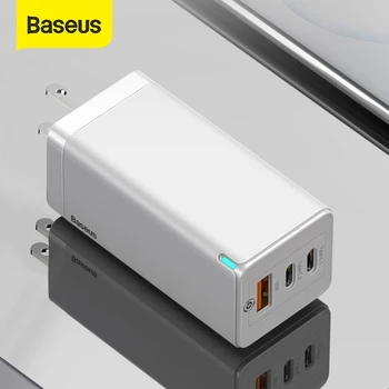 Baseus 65W GaN USB de încărcare Rapidă Quick Charge 3.0 Pentru iPhone 12 PD3.0 NE Plug Suport FCP AFC SCP QC 3.0 Pentru Samsung S10 Xiaomi