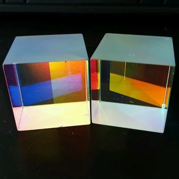 2 BUC 34x34x36mm de Învățământ Prisma Defecte Cruce Dicroice X-Cube Prism RGB Combiner Decorare de Sticlă