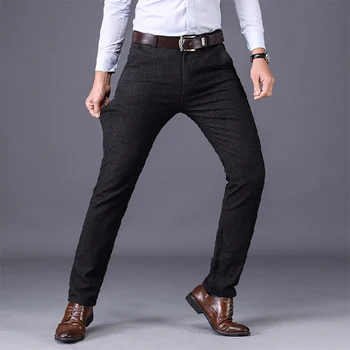 Vomint Brand 2020 Nouă Primăvară Pentru Bărbați Pantaloni Business Casual Pantaloni Din Bumbac Pantaloni Barbati Plat Mijlocul Full Lungime Pantaloni De Înaltă Calitate
