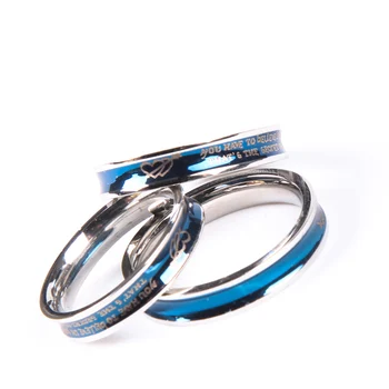 Produs nou fierbinte 30BUC iubesc figura inel de oțel titan unic design concav inel iubitor de cadou inel de cuplu inel