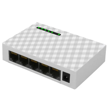 Mini 5-Port Desktop 1000 Mbps Comutator de Rețea Gigabit Fast Ethernet RJ45 Comutator LAN Hub de Comutare Adaptor Full duplex Schimb