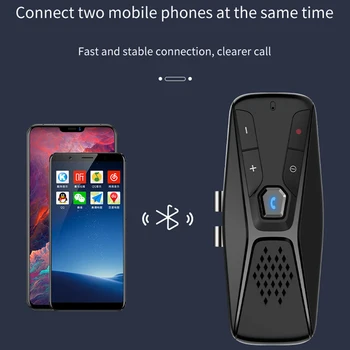 VR robot Bluetooth 5.0 Car Kit Music Player MP3 Multipunct Speaker-ul Telefonului Parasolar Handsfree Wireless cu Siri, Google asistent