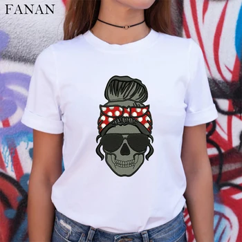 2020 Noua Moda Mamele Zi Tricou Cadou Pentru Mama Estetice Harjuku Momlife Craniu De Imprimare Alb Mama Topuri Tendință De Îmbrăcăminte Pentru Femei Tee
