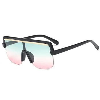 Supradimensionat ochelari de Soare Femei 2020 Brand de Lux de Moda Negru Scut Ochelari-O singură Bucată Mens Umbra Masca Ochelari de Soare zonnebril dame