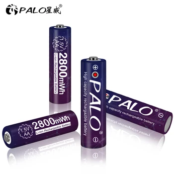 Palo 1-16pcs 1.5 V AA baterie Reîncărcabilă Baterie de 1,5 V Li-ion, Litiu Polimer Pre-încărcat AA 2A Baterie Tensiune Constantă pentru Jucarii Camera