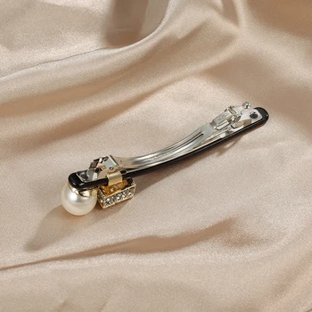 HIMERA la Modă Perla franceză Barrette pentru Femei Simplu Pătrat Cristal Agrafe de Par Acetat de Celuloză Ac de păr cu Sclipici Accesoriu de Păr