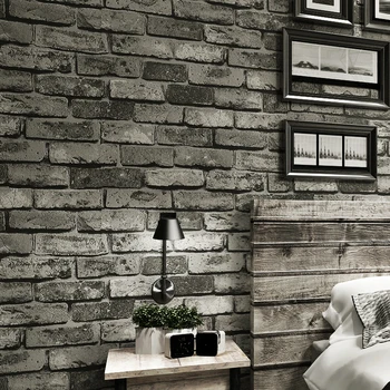 Modern Vintage Cărămidă cu Textură Tapet Pentru Pereti Decor în Relief 3D Perete Role de hârtie Pentru Dormitor, camera de zi Canapea Fundal TV
