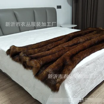 Europene importate imitație red fox pătură de blană faux arunca 200x150cm