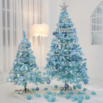60cm Albastru Pom de Crăciun Roz Decorare Pom de Crăciun Petrecere Ornamente de Simulare Cedru Petrecere de Anul Nou Decoratiuni Interioare xx181