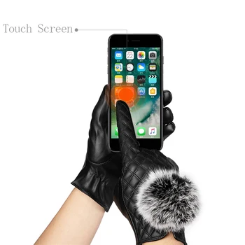 BISON DENIM Calde de Iarnă pentru Femei Mănuși Touch Screen Îngroșa Vânt Impermeabil de Conducere Cald Mănuși de Moda de Înaltă Calitate S042