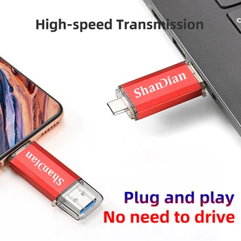 Hotsale JASTER OTG Flash Drive USB de Tip C Pen Drive 512GB ssd de 128GB, 256GB 64GB 32GB 16GB-Stick USB 3.0 Pendrive de Tip C Dispozitiv