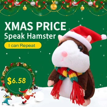Talking Hamster Vorbi Mouse-ul de Înregistrare a Sunetului Repeta de Pluș Umplute de Animale Hamster Jucarii Copii Copii cadou de Anul Nou