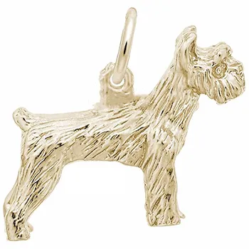 Dublu Nas de Caine Schnauzer Pandantiv din Aliaj metalic 3D câine animal de companie de bijuterii charm pandantiv accesoriu pentru diy design personalizat