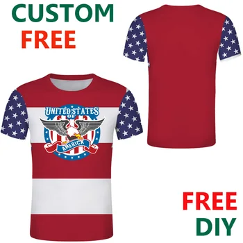 Statele Unite Personalizat Gratuit American de îmbrăcăminte statele UNITE ale americii Flag Tee Shirt DIY club lucrător tricou fotbal club jersey