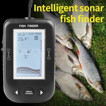 Rusia Depozit Erchang XF02C Pește Finder Sonar Pentru Pescuit 100M Portabil Echo Sounder Pescuit Finder Lac de Pescuit pe Mare