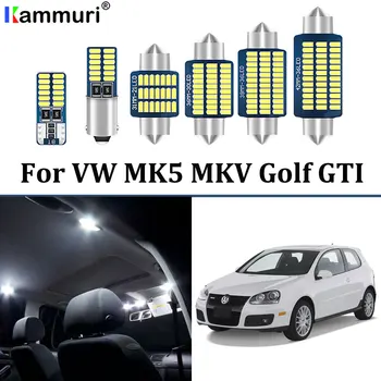 13Pcs Nici o Eroare Alb LED-uri Auto de Interior Lampa Pachet Kit de upgrade pentru 2003-2009 Volkswagen VW MK5 Golf MKV GTI LED Interior