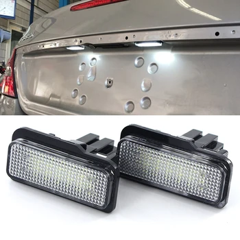 12V LED Fara Eroare Canbus Mașină Numărul de Înmatriculare Lumina Pentru Mercedes-Benz C, E, CLS, SLK-Class W203 5 usi W211 W219 R171