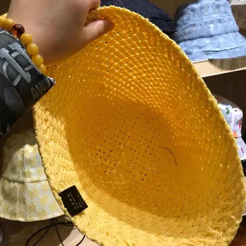 Fibonacci 2020 Vara Noi Femeile Găleată Pălărie Realizate Manual Gol Pliabil Paie Pescar Pălării De Soare De Protecție Solară Pe Litoral, Plajă Capac