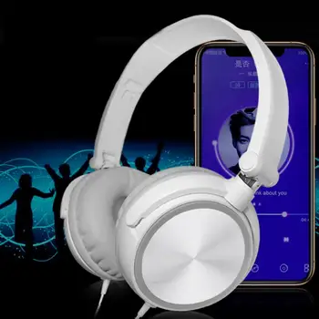 Piele-Friendly Stereo Portabil Pliant Confortabil Gaming Headset cu Microfon, Căști de 3.5 mm cu Fir MP3 player Pentru Xiaomi