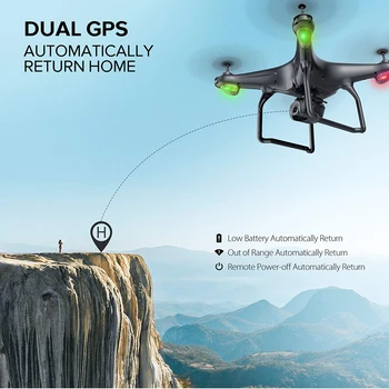 Potensic D58 GPS RC Drone cu Camera 1080P 5G WiFi FPV Quadcopter Profesionale Elicoptere Jucarii Lungă perioadă de Timp de Zbor Jucărie pentru Copii