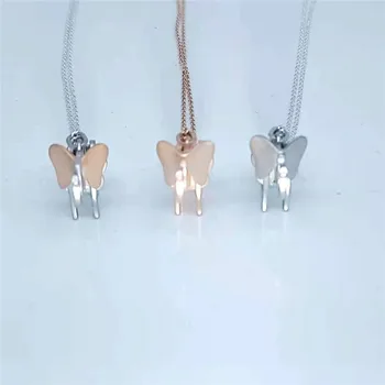 Trei-dimensional suprafata Mata Jucaus pui de elefant pandantiv Colier de Argint S925 Original brand de Lux bijuterii logo-ul