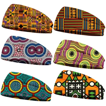 Africa Tradiționale De Imprimare Dashiki Rochie Nigerian Haine Basma Moale Respirabil Yoga Pălării Largi Esarfa Femei Bărbați Elastic Yoga