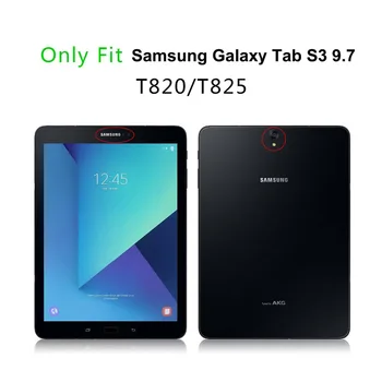 Rotație de 360 de pliere Suport Inteligent PU Piele Caz pentru Samsung Galaxy Tab S3 s3 9.7 SM-T820/T825/T829 9.7 inch Comprimat caz +FilmPen