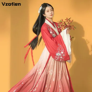 Vechi Tradiționale Fairy Dress Populare Chineze Tang Costum Hanfu Femei Retro Dinastiei Tang Princess Cosplay Etapă Purta Costum Hanfu