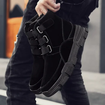 Cizme de zapada pentru Bărbați de Iarnă Pantofi Casual Ghete de sex Masculin Papuceii Dantela-up Pantofi pentru Bărbați de Înaltă Calitate, Pantofi Platforma Botas Hombre Fierbinte de Vânzare