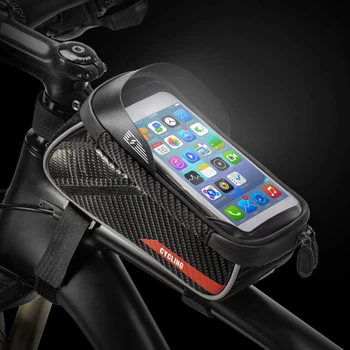 Impermeabil de biciclete Biciclete de Top Tub Sac de Telefon cu Touchscreen Geanta cu Fermoare Dual Bike Accessoies Biciclete, Piese de Bicicleta