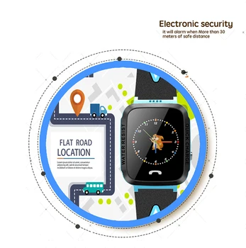Copil inteligent Senzor de Ceas Inteligent GPS Telefon Cartela SIM Apel SOS smartwatch pentru Copil Android, iOS, Ecran Tactil, Camera foto de Telefon Ceasuri