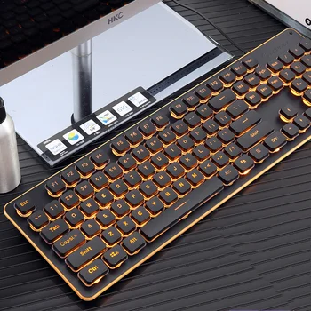 Tastatură mecanică cu fir pentru pc laptop de gaming mecanica Tastatura Iluminata Laptop de gaming DE la logitech k380 gk61 mecanice taste