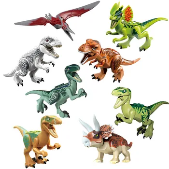 8 Buc/set Dinozauri Jurassic World Dinozauri Cifre Blocuri Caramizi Tyrannosaurus Asambla Dinozauri Clasic