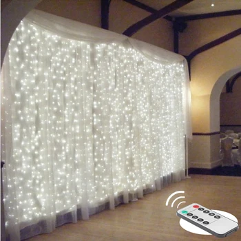 3x3/6x3 CONDUS Sloi de gheață Fairy Șir de Lumină LED-uri de Crăciun Ghirlanda Petrecere de Nunta de Basm Lumini de control de la Distanță Cortina Grădină, Terasă Decor