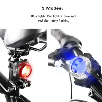 Ciclism biciclete Biciclete cu 3 LED-uri Cap Fata Cu USB Reîncărcabilă Clip Coada de Lumină Lampă de Înaltă luminoase faruri cu LED-uri pentru siguranță de echitatie