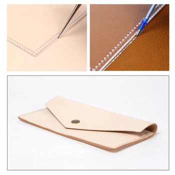 Piele instrumente de acril model lung portofel portofel design desen model diy manual de produse din piele model mucegai
