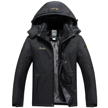 Noul Brand de Iarnă pentru Bărbați de Lână Sacou Casual Strat Mens se Ingroase Jachete Bărbați Palton Sacou Vânt Negru/Albastru Plus Dimensiune:L-6XL